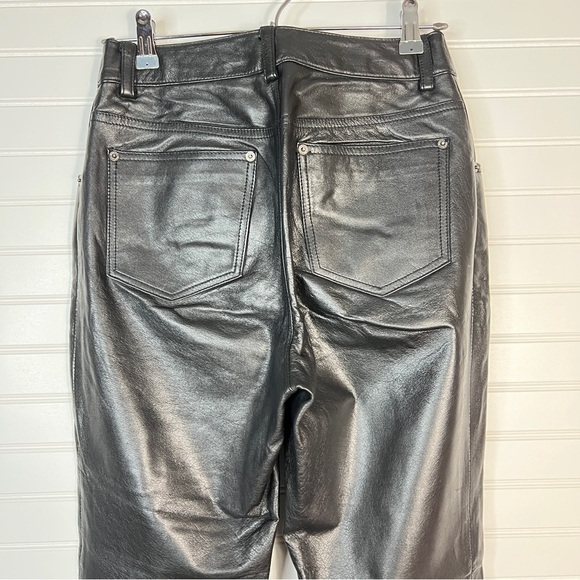 Wilsons Leather Maxima Black Straight Leg Pants Women’s Size 4 - Picture 5 of 13